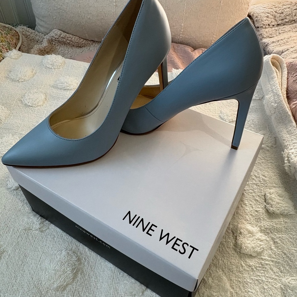 Nine West Women's Stylish Light Blue Tatiana Heels